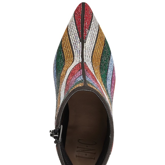 NWT INC International Concepts Reisa Colorful Rhinestone Booties - Size 9 - Picture 4 of 15